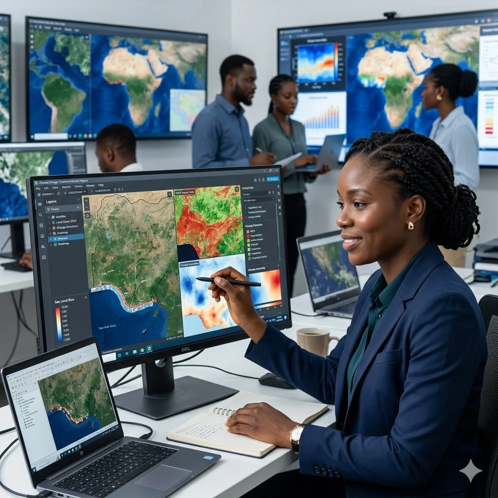 Training on GIS and Remote Sensing for Climate Change Impact Analysis and Adaptation