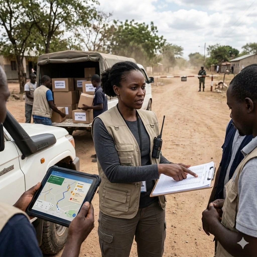 Training on Last-Mile Delivery in Insecure Environments