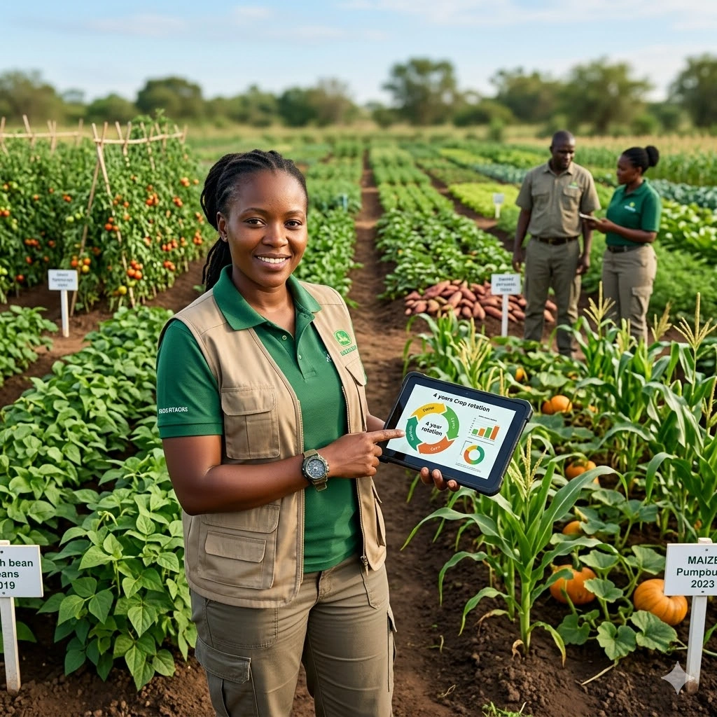 Training on Crop Rotation and Diversification for Soil Fertility and Pest Control